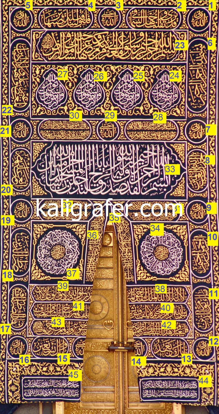 Detail Ka Bah Kaligrafi Kiswah Vector Nomer 13