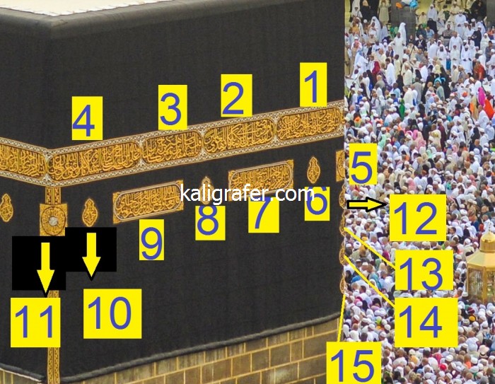 Detail Ka Bah Kaligrafi Kiswah Vector Nomer 40