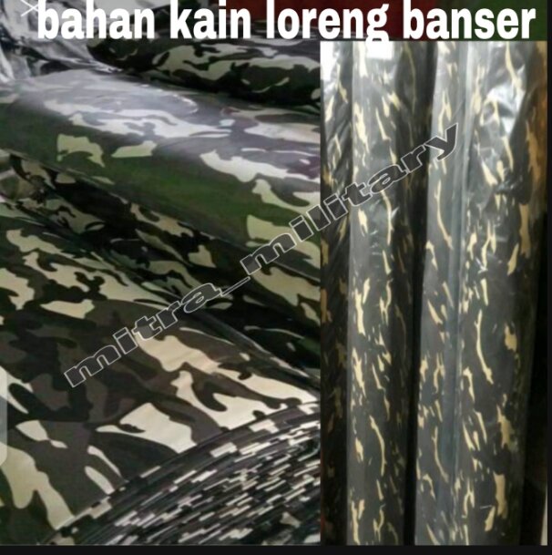 Detail Kain Loreng Banser Nasional Nomer 55