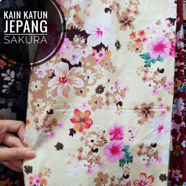 Detail Kain Motif Bunga Sakura Nomer 20