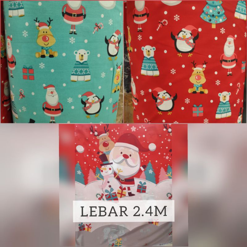 Detail Kain Motif Natal Nomer 33