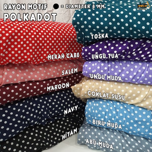 Detail Kain Motif Polkadot Besar Nomer 14