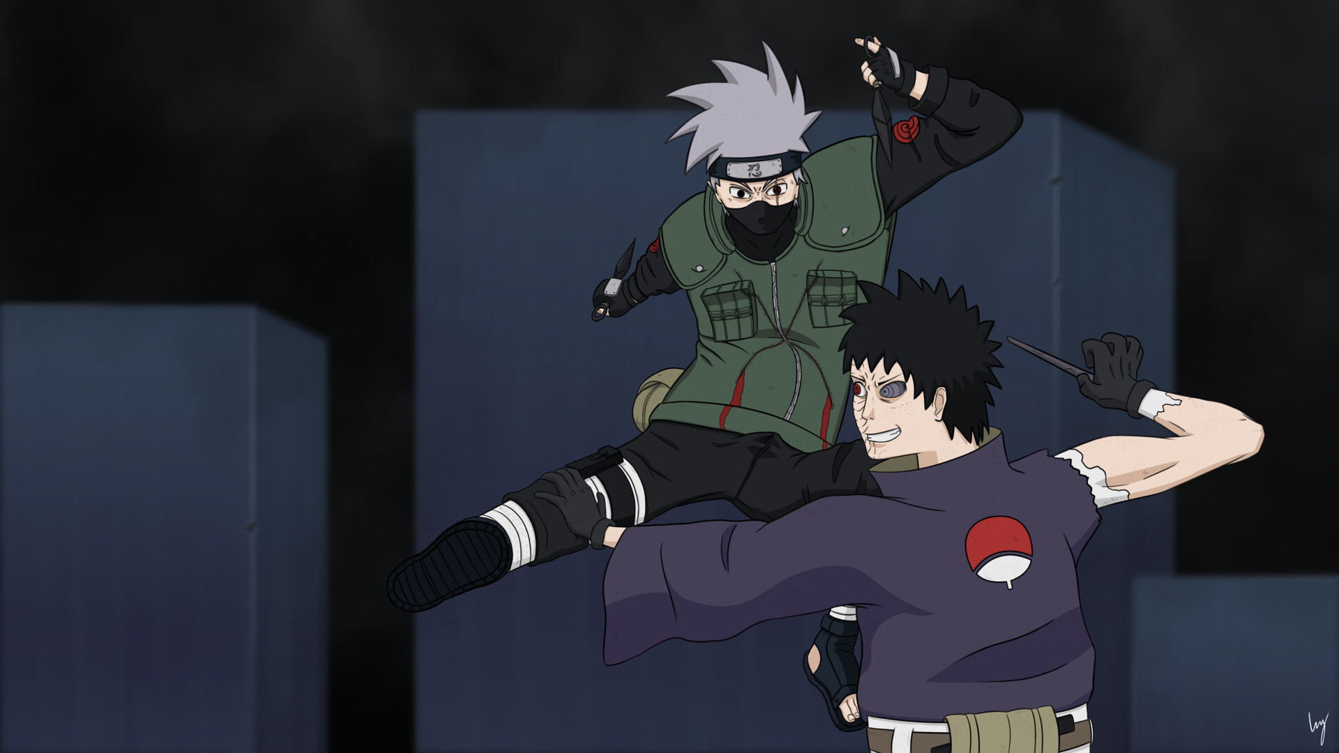 Detail Kakashi Vs Obito Nomer 25