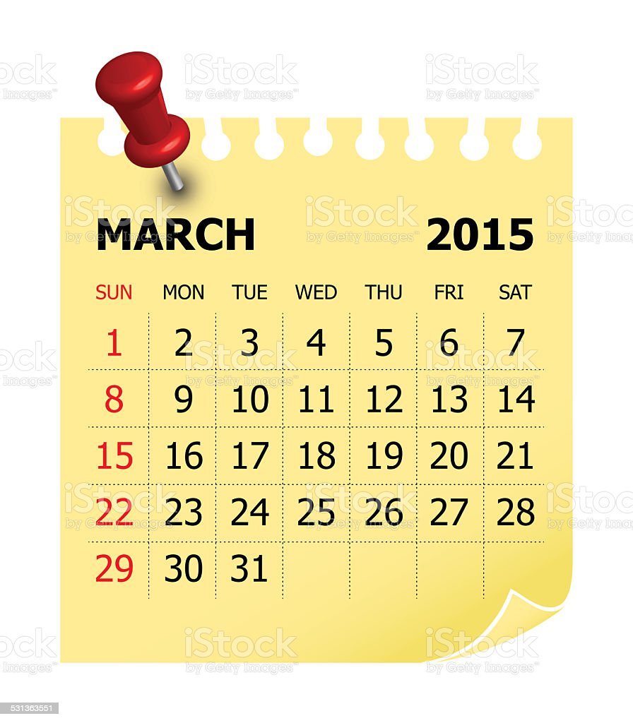 Detail Kalender 2015 Bulan Maret Nomer 8