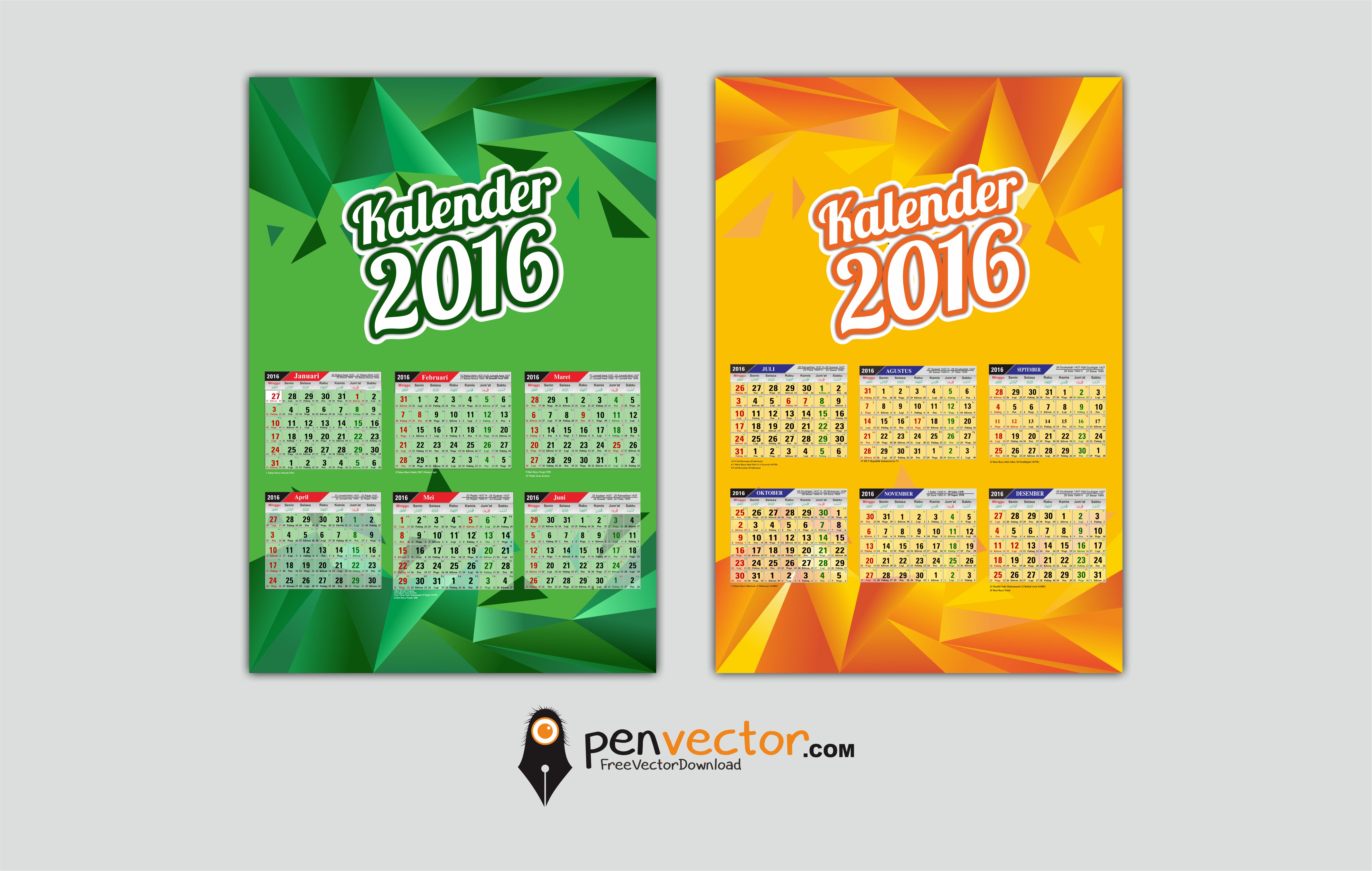 Detail Kalender 2016 Cdr Free Download Nomer 9
