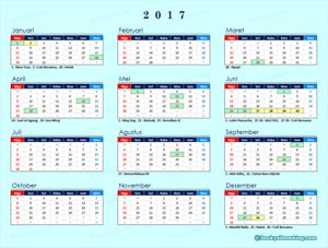 Detail Kalender 2017 Dan Tanggal Merah Nomer 3