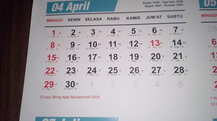 Detail Kalender 2017 Dan Tanggal Merah Nomer 35