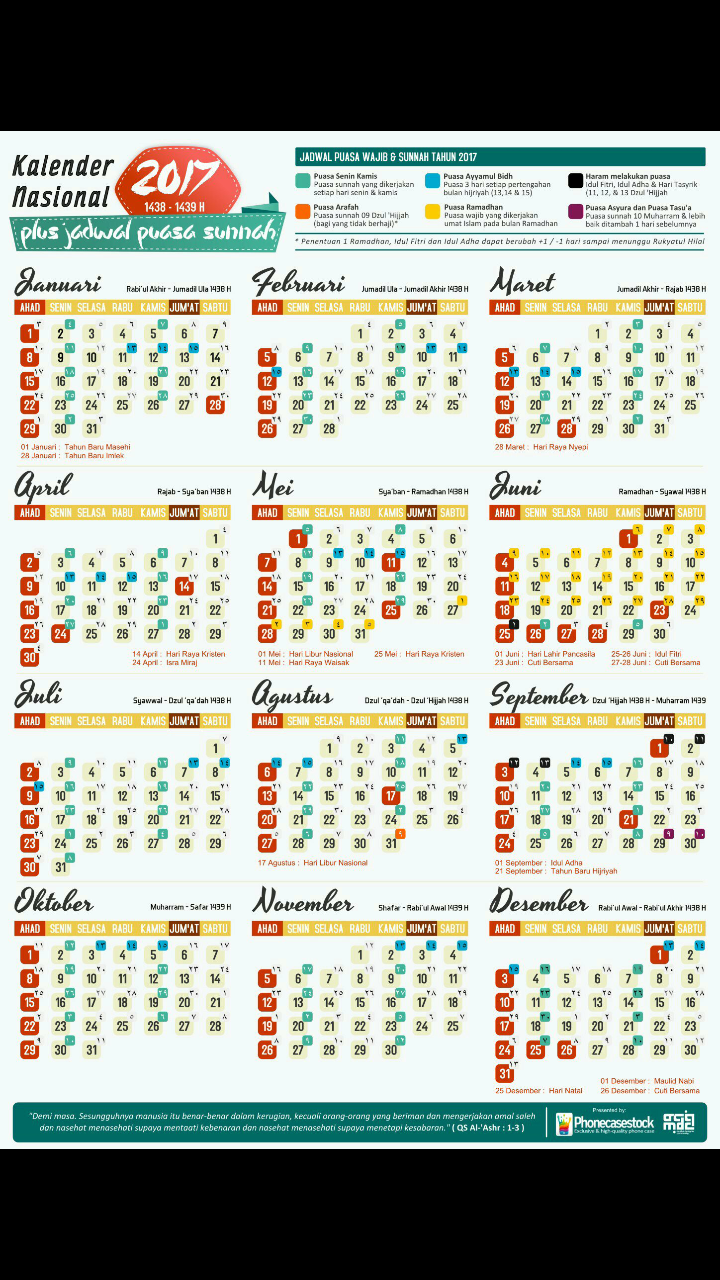 Detail Kalender 2017 Dan Tanggal Merah Nomer 37