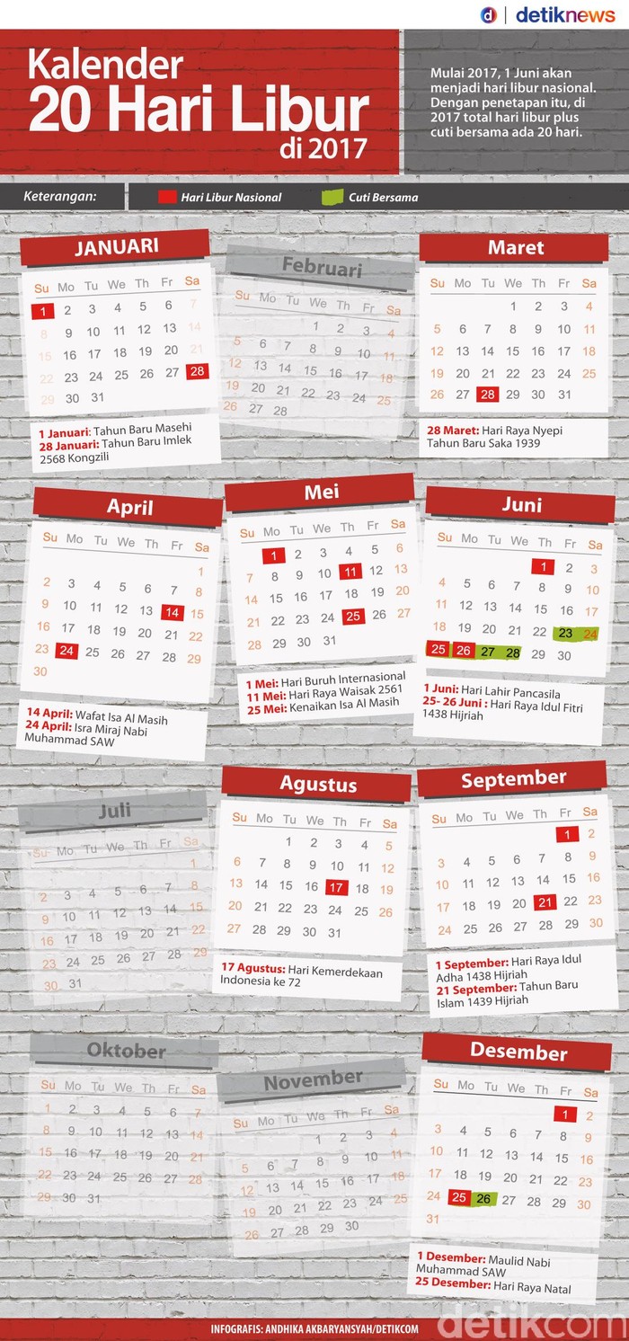 Detail Kalender 2017 Dan Tanggal Merah Nomer 40