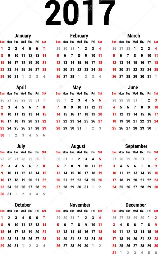 Detail Kalender 2017 High Resolution Nomer 25