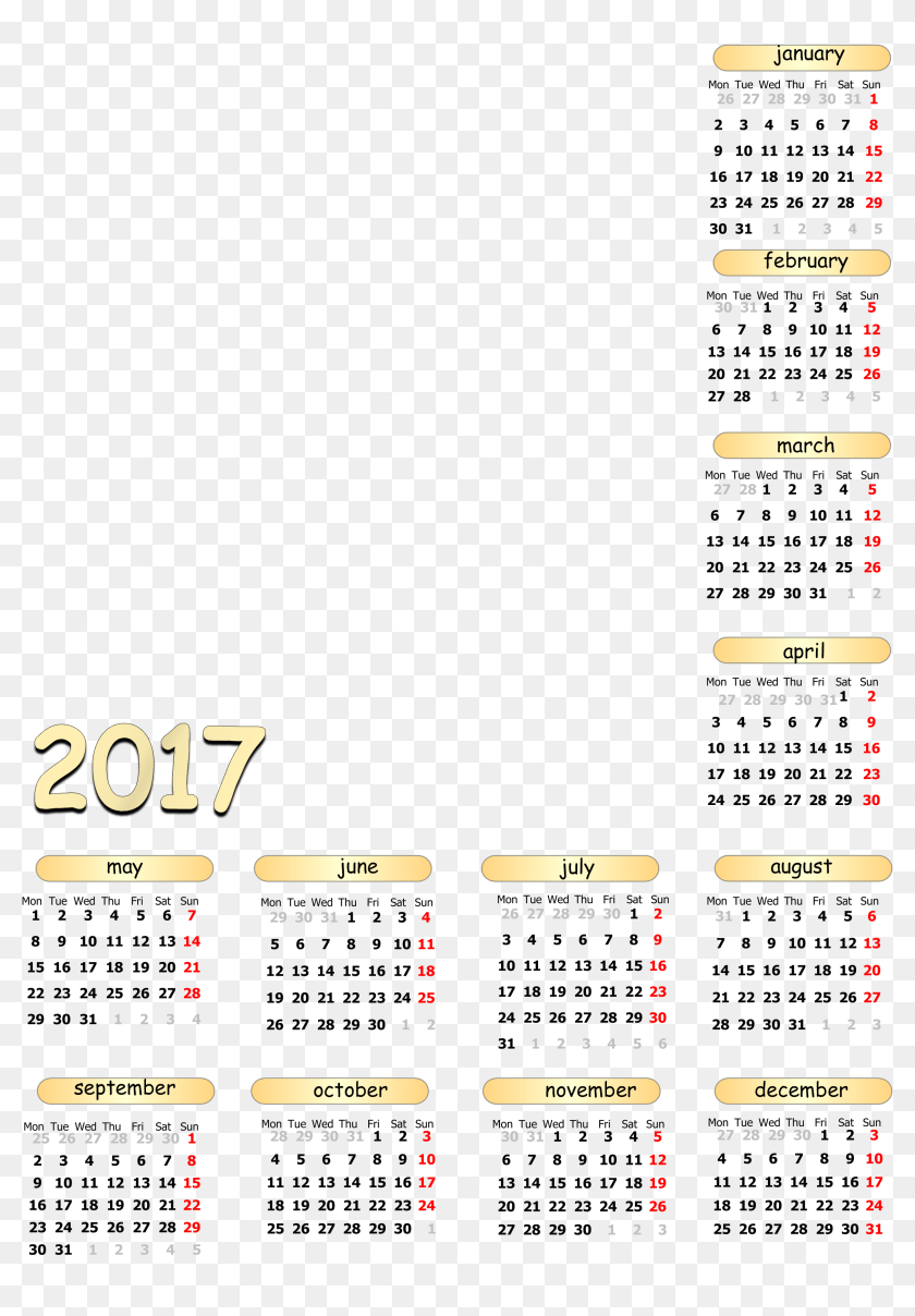 Detail Kalender 2017 Png Nomer 41