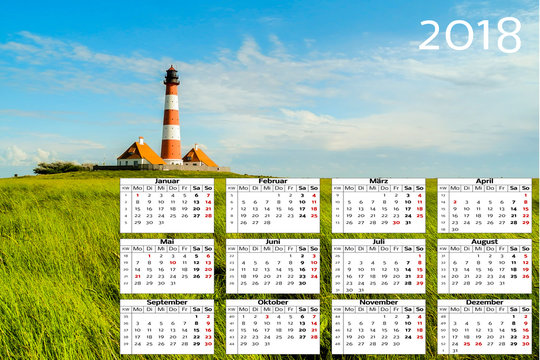 Detail Kalender 2018 Hd Nomer 19