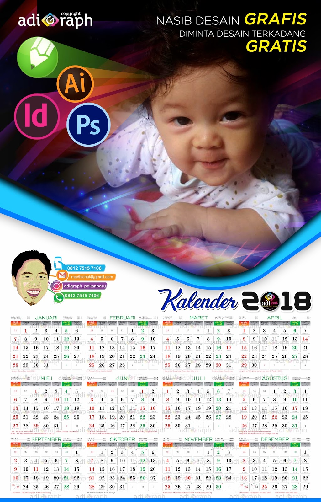 Detail Kalender 2018 Hd Nomer 21