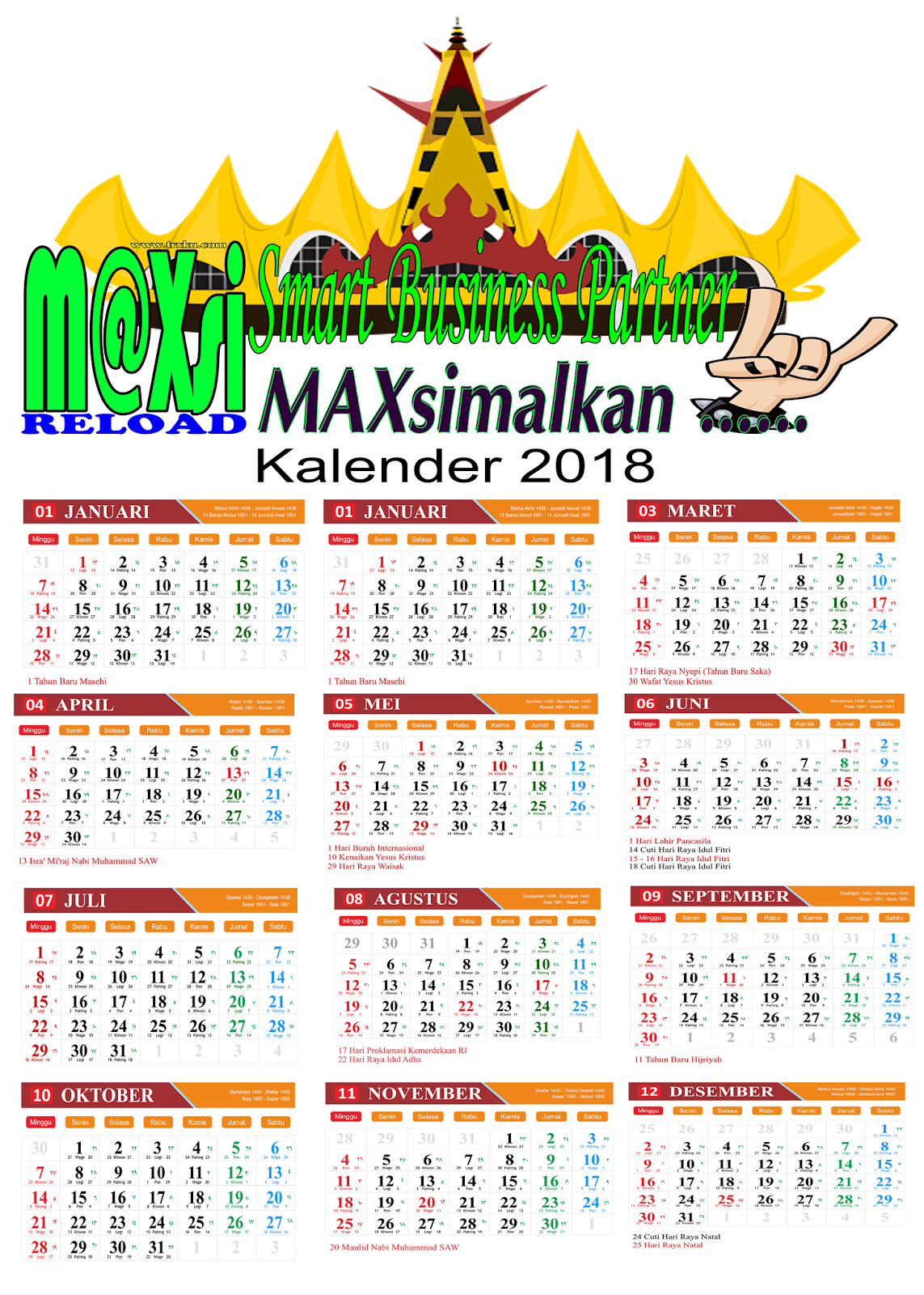 Detail Kalender 2018 Hd Nomer 10