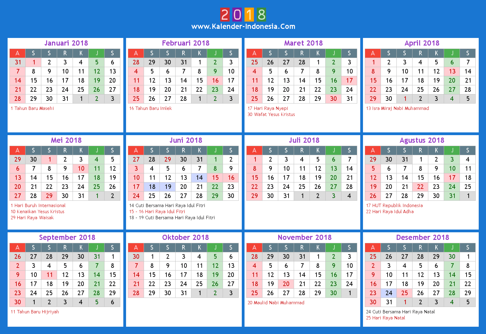 Detail Kalender 2018 Indonesia Png Nomer 23
