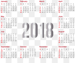 Detail Kalender 2018 Lengkap Png Nomer 50