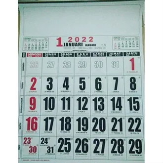 Detail Kalender 2018 Polos Nomer 21