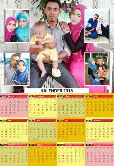 Detail Kalender 2018 Polos Nomer 37