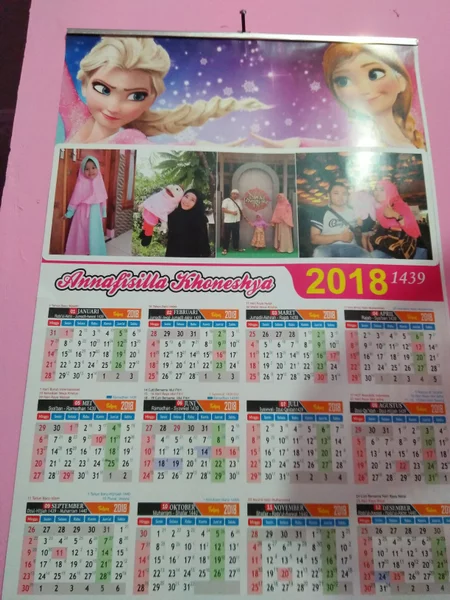 Detail Kalender 2018 Polos Nomer 10