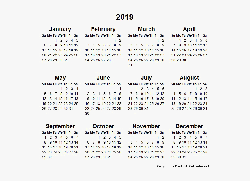 Detail Kalender 2019 Hd Png Nomer 48