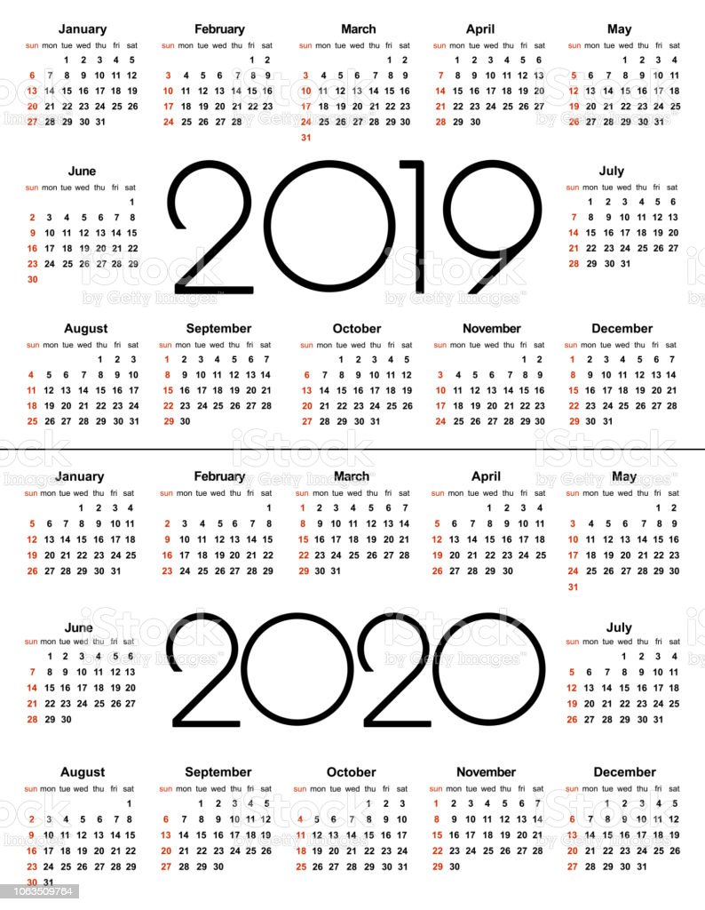 Detail Kalender 2019 Hitam Putih Nomer 14