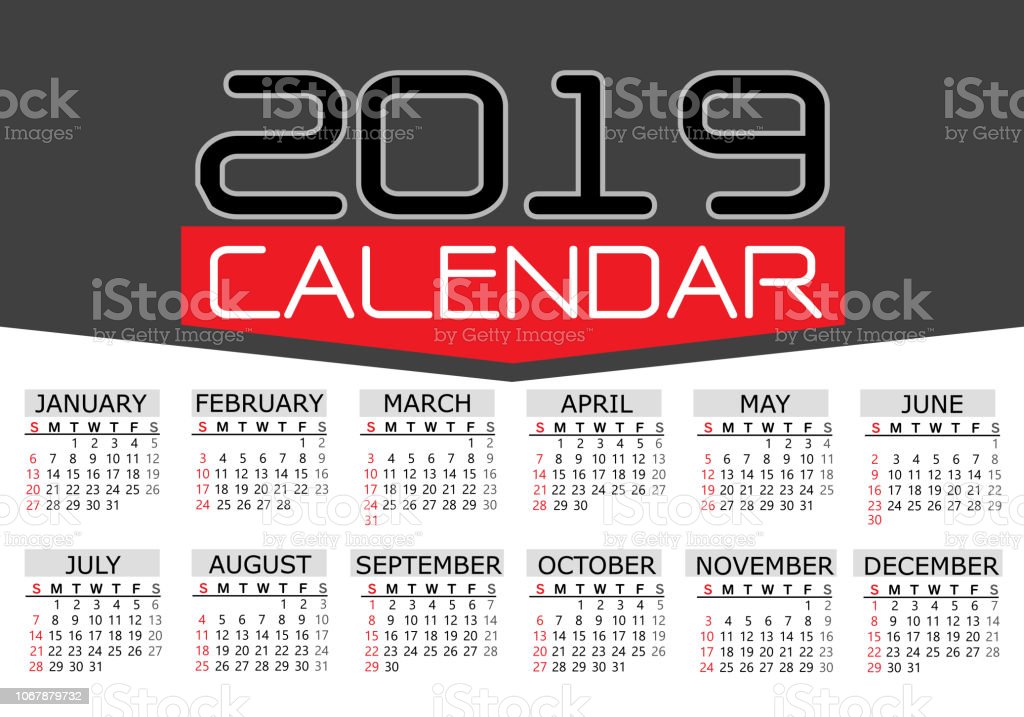 Detail Kalender 2019 Hitam Putih Nomer 21