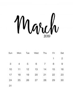 Detail Kalender 2019 Hitam Putih Nomer 31