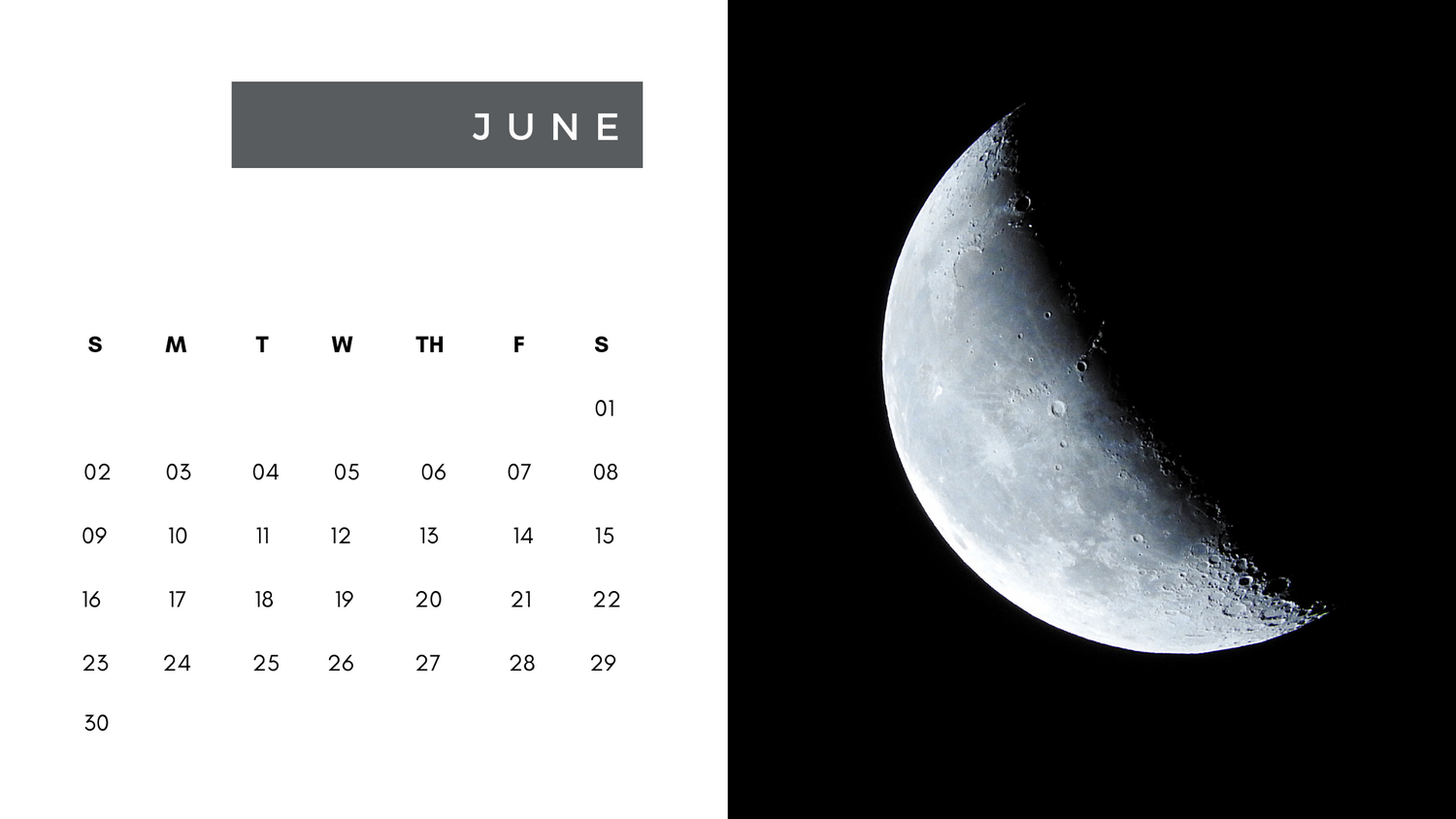 Download Kalender 2019 Hitam Putih Nomer 37