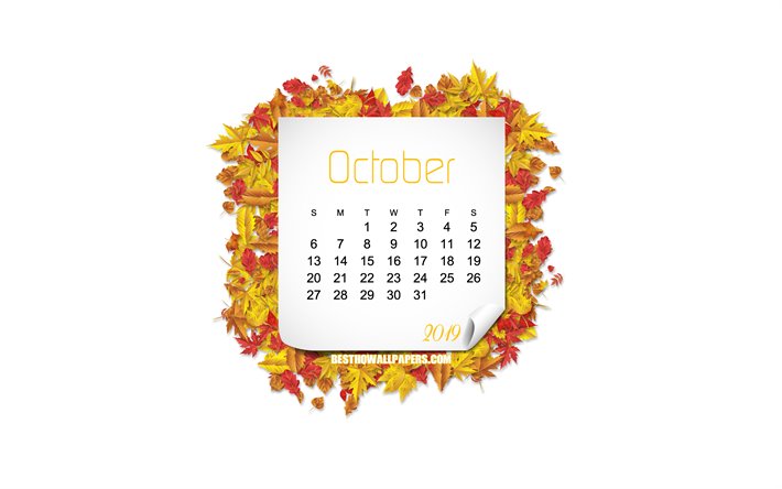 Detail Kalender 2019 Oktober Nomer 29