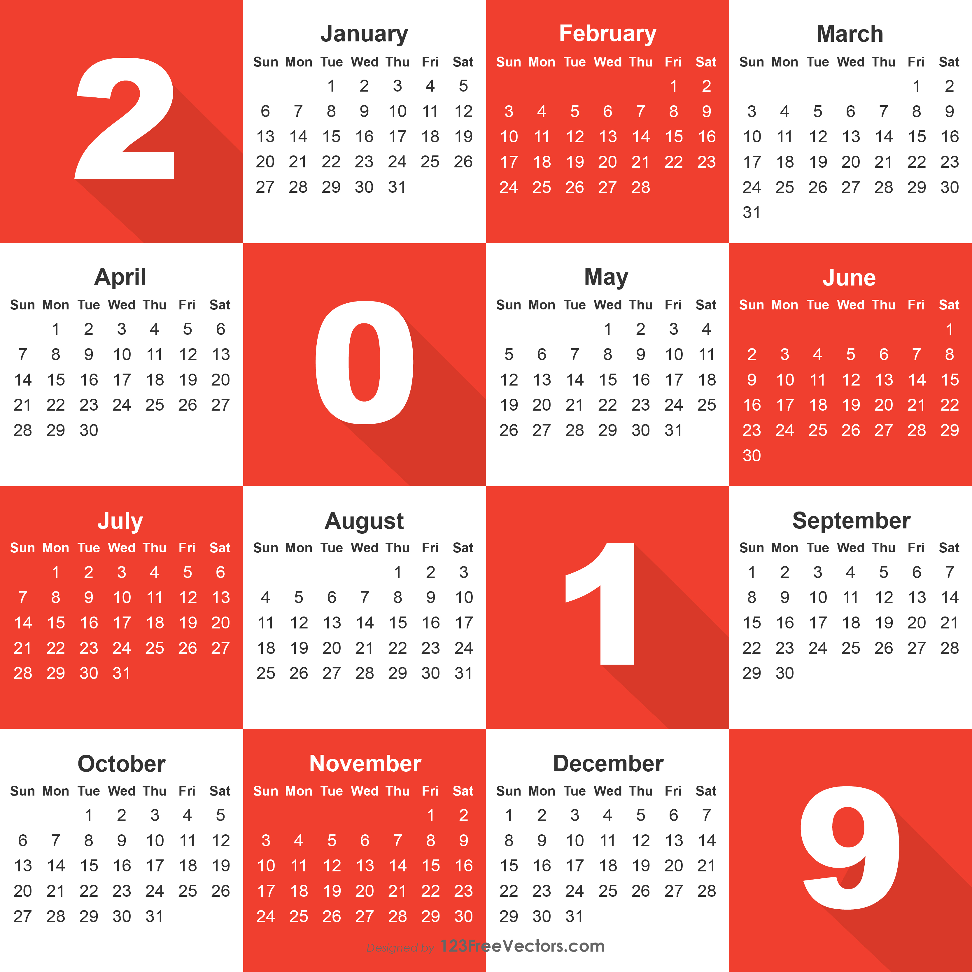 Detail Kalender 2019 Vector Free Download Nomer 20