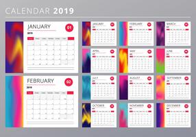 Detail Kalender 2019 Vector Free Download Nomer 36