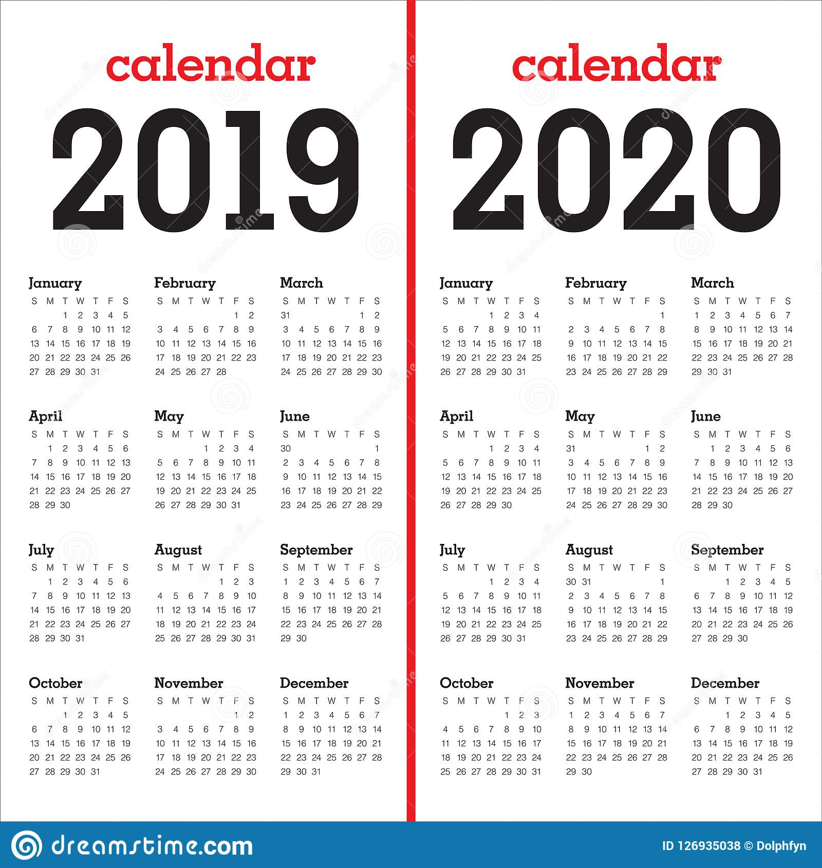 Detail Kalender 2019 Vector Free Download Nomer 37