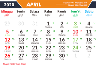 Detail Kalender 2020 Mei Nomer 15