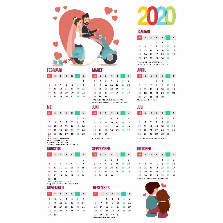 Detail Kalender 2020 Merah Semua Nomer 53