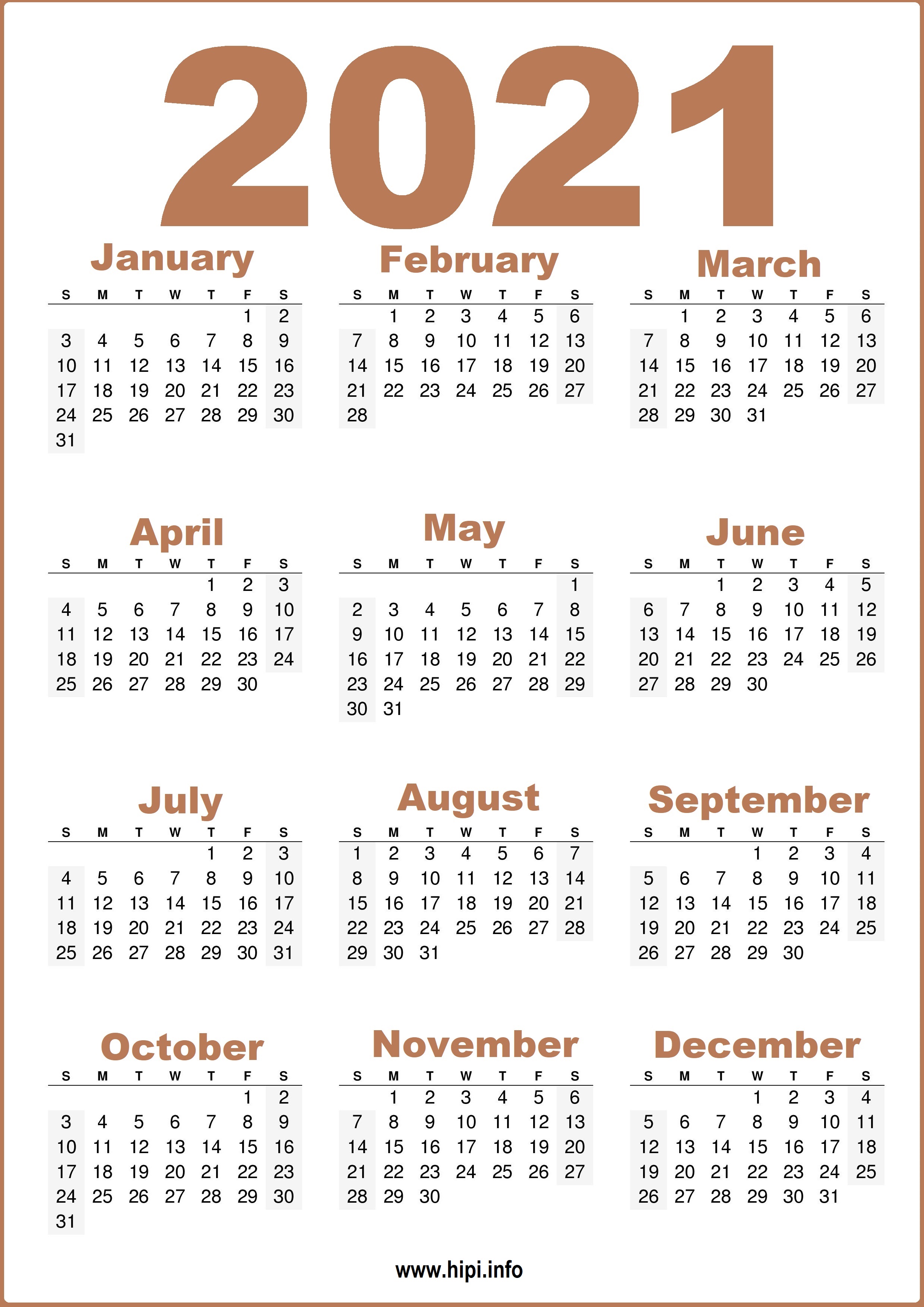 Detail Kalender 2021 Hd Nomer 3