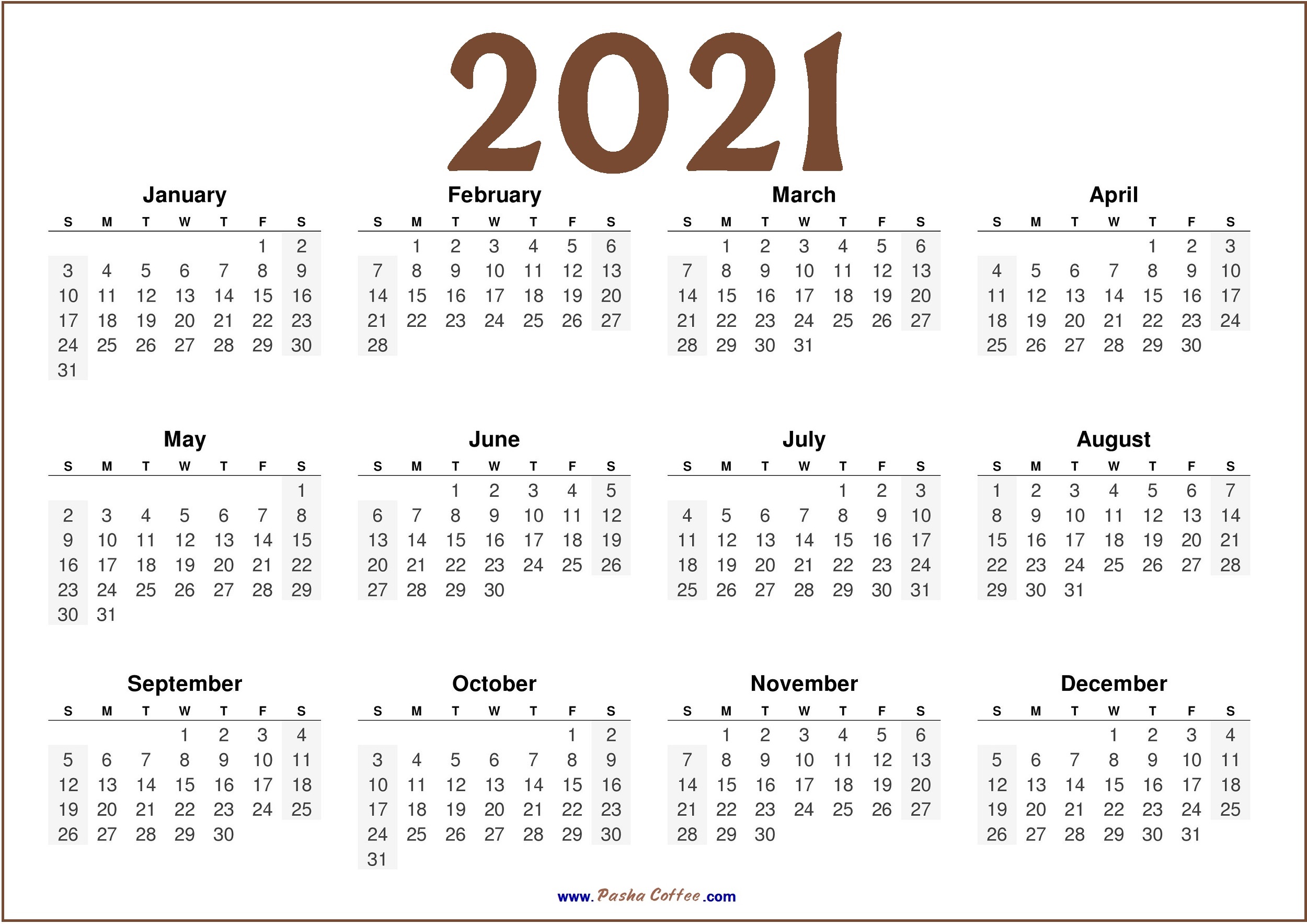 Detail Kalender 2021 Hd Nomer 5