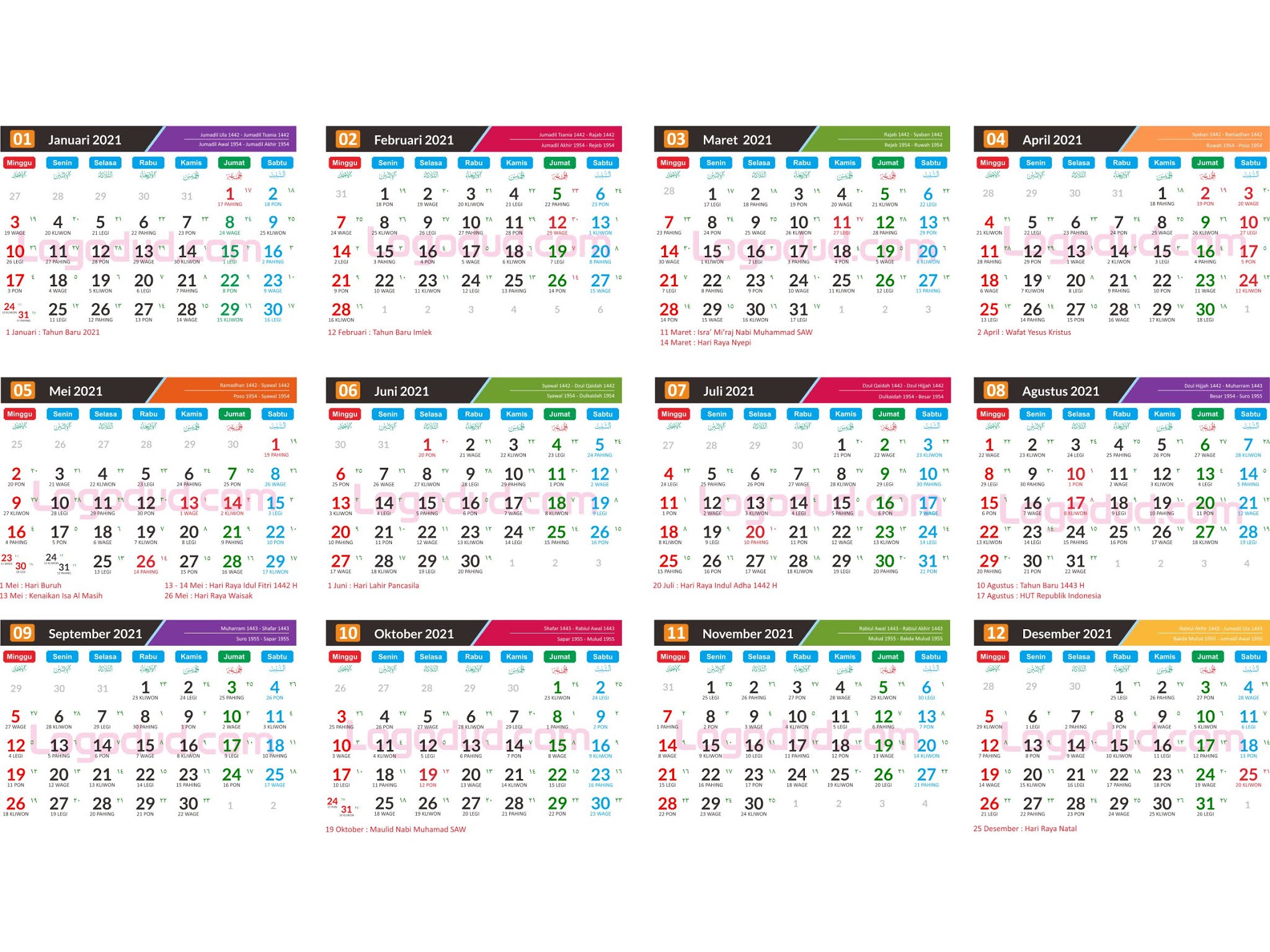 Download Kalender 2021 High Resolution Nomer 15