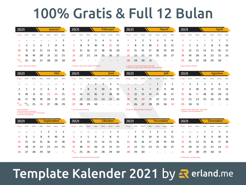 Detail Kalender 2021 High Resolution Nomer 35