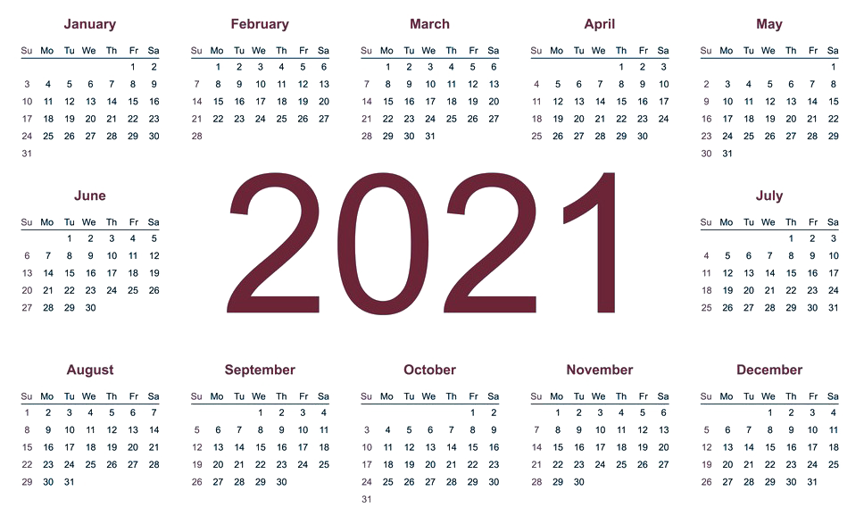Detail Kalender 2021 High Resolution Nomer 5