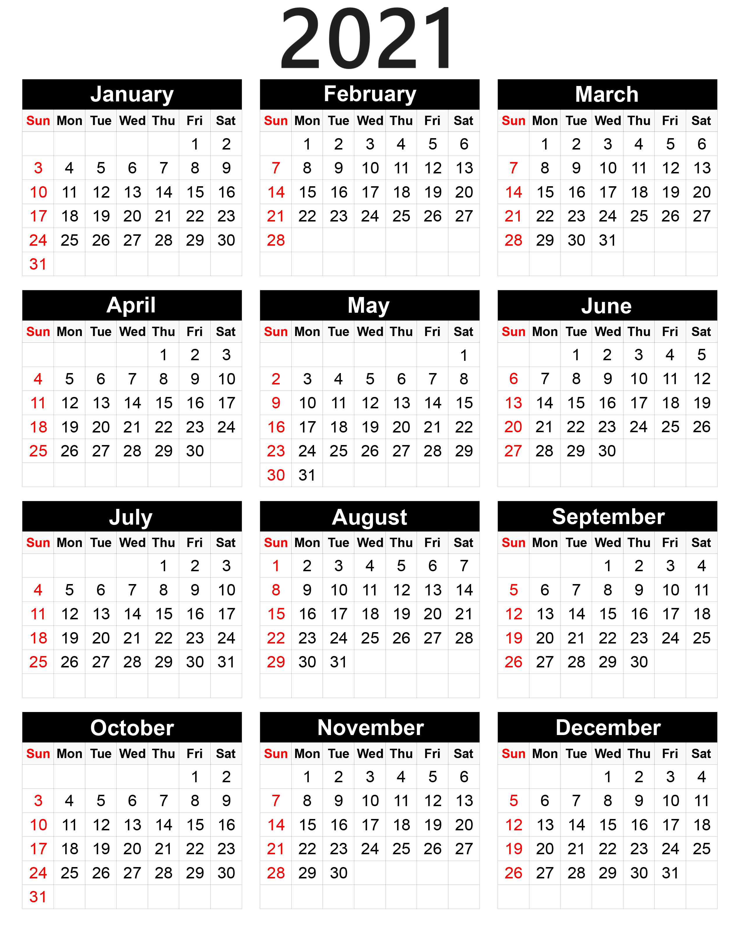 Detail Kalender 2021 High Resolution Nomer 10