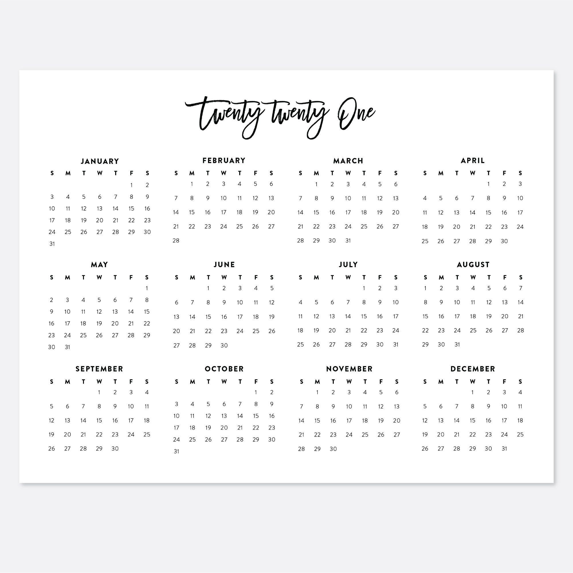 Detail Kalender 2021 Printable Nomer 21