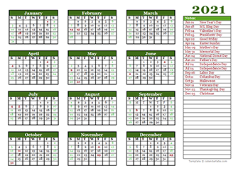 Detail Kalender 2021 Printable Nomer 28
