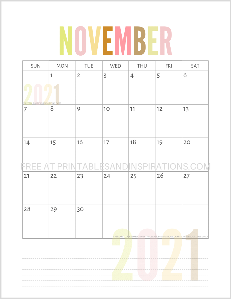 Detail Kalender 2021 Printable Nomer 30