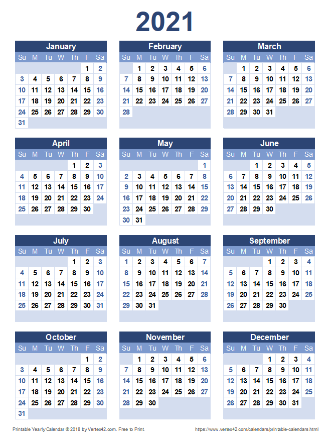Detail Kalender 2021 Printable Nomer 7