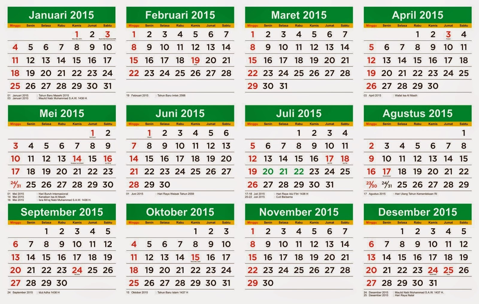 Detail Kalender Agustus 2015 Nomer 24