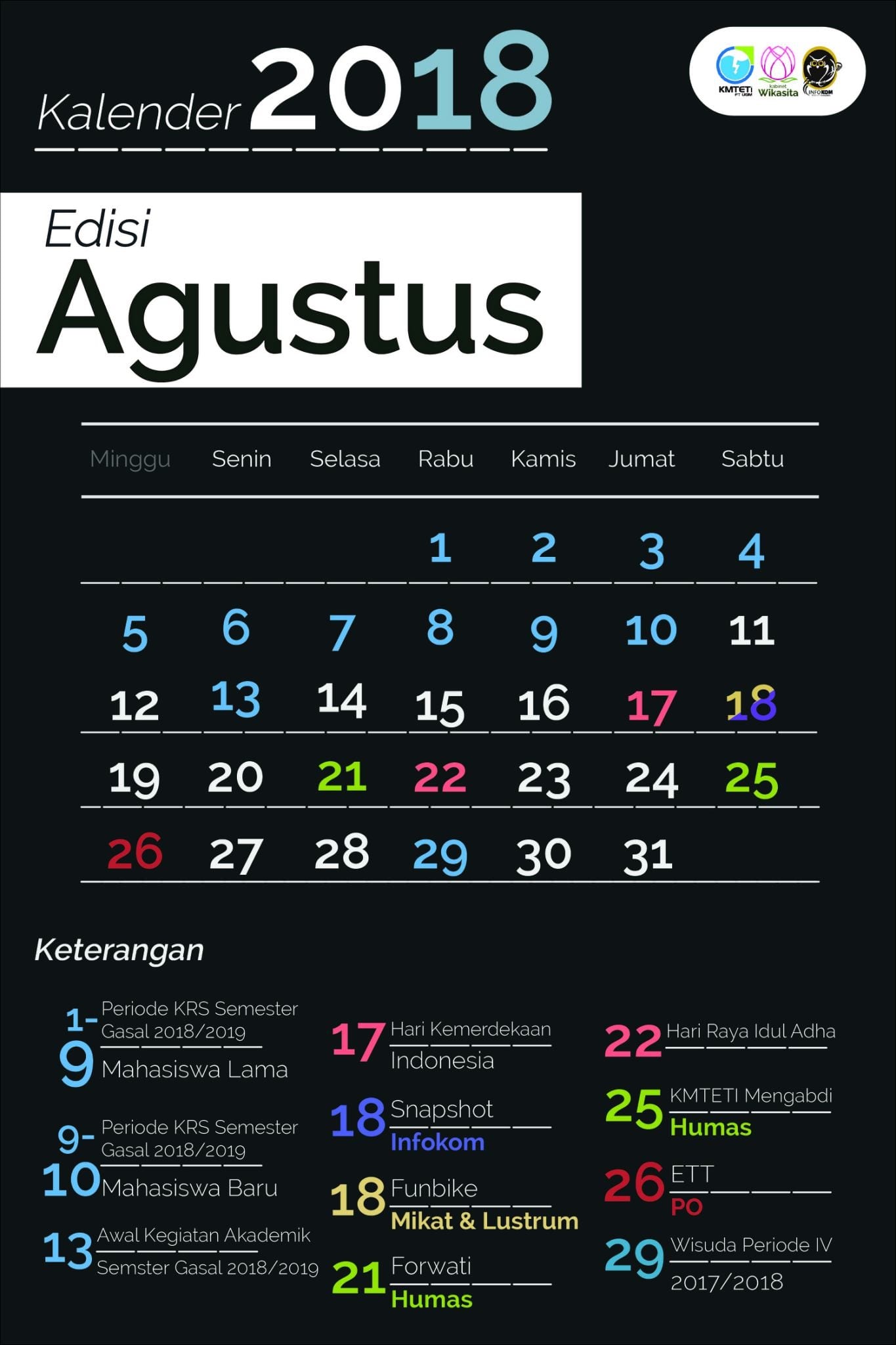 Detail Kalender Agustus 2016 Nomer 26