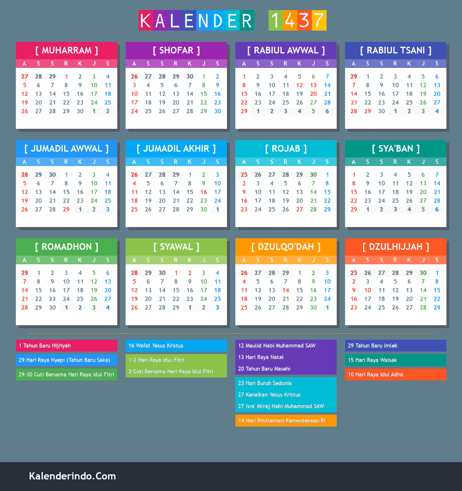 Detail Kalender Agustus 2016 Nomer 45
