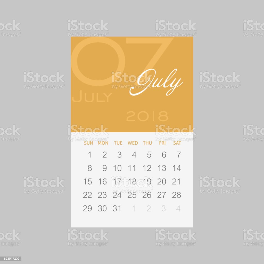 Detail Kalender Bulan Juli 2018 Nomer 32