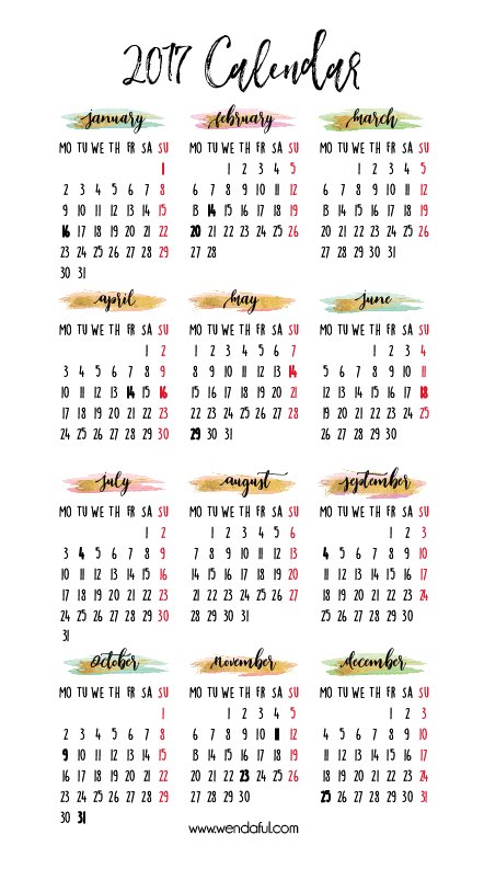 Detail Kalender Cantik 2017 Nomer 9