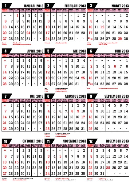 Detail Kalender Desember 2013 Nomer 34